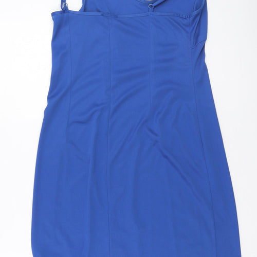 Nightingales Womens Blue  Polyamide Shift  Size 14  Round Neck