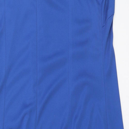 Nightingales Womens Blue  Polyamide Shift  Size 14  Round Neck