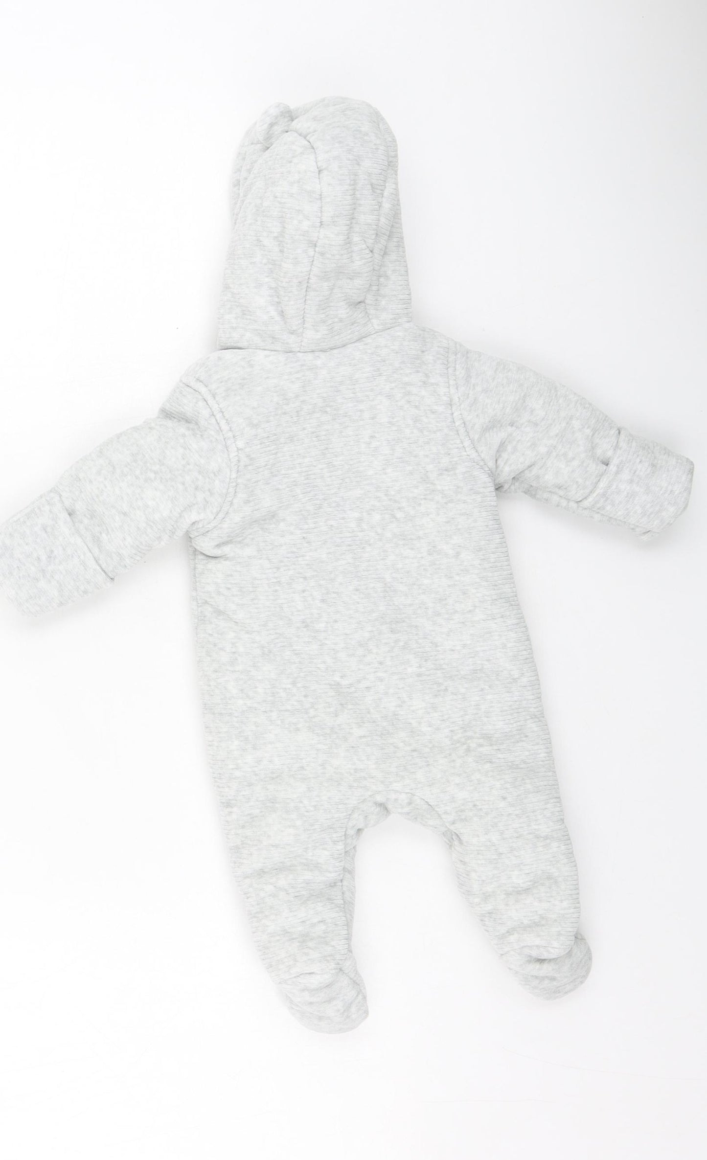 George  Baby Grey  Polyester Romper One-Piece Size 0-3 Months