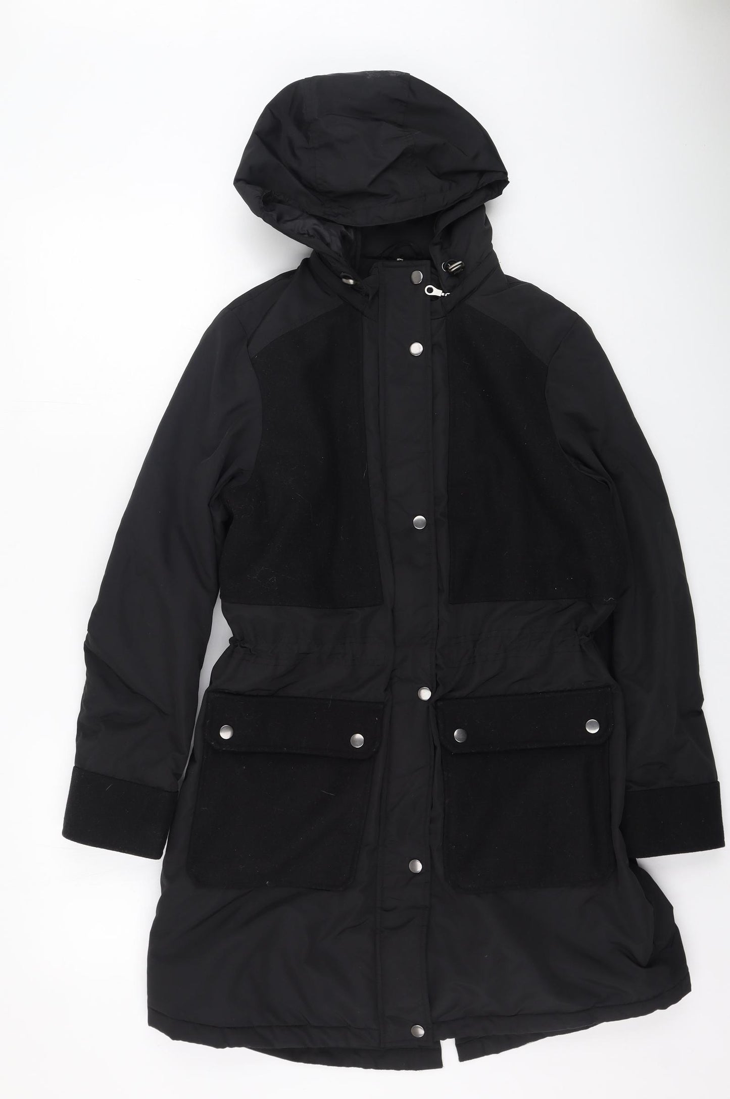 Marks and Spencer Womens Black   Puffer Jacket Coat Size 14