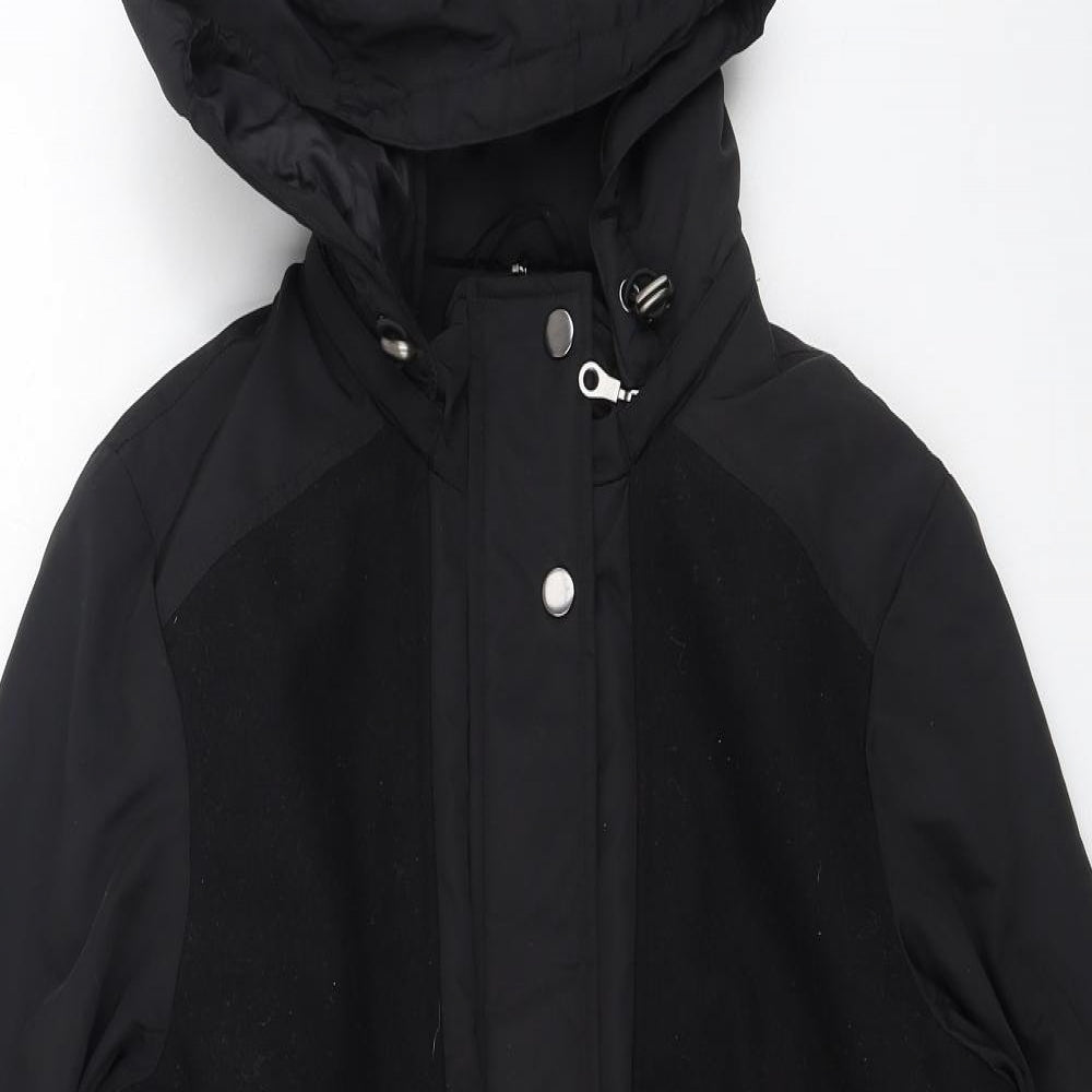 Marks and Spencer Womens Black   Puffer Jacket Coat Size 14