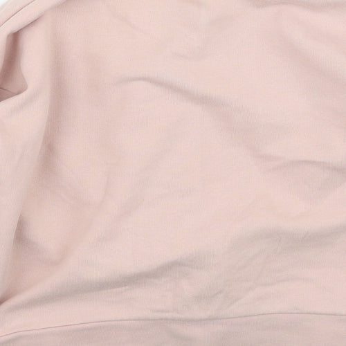 George  Girls Pink  Cotton Pullover Sweatshirt Size 7-8 Years