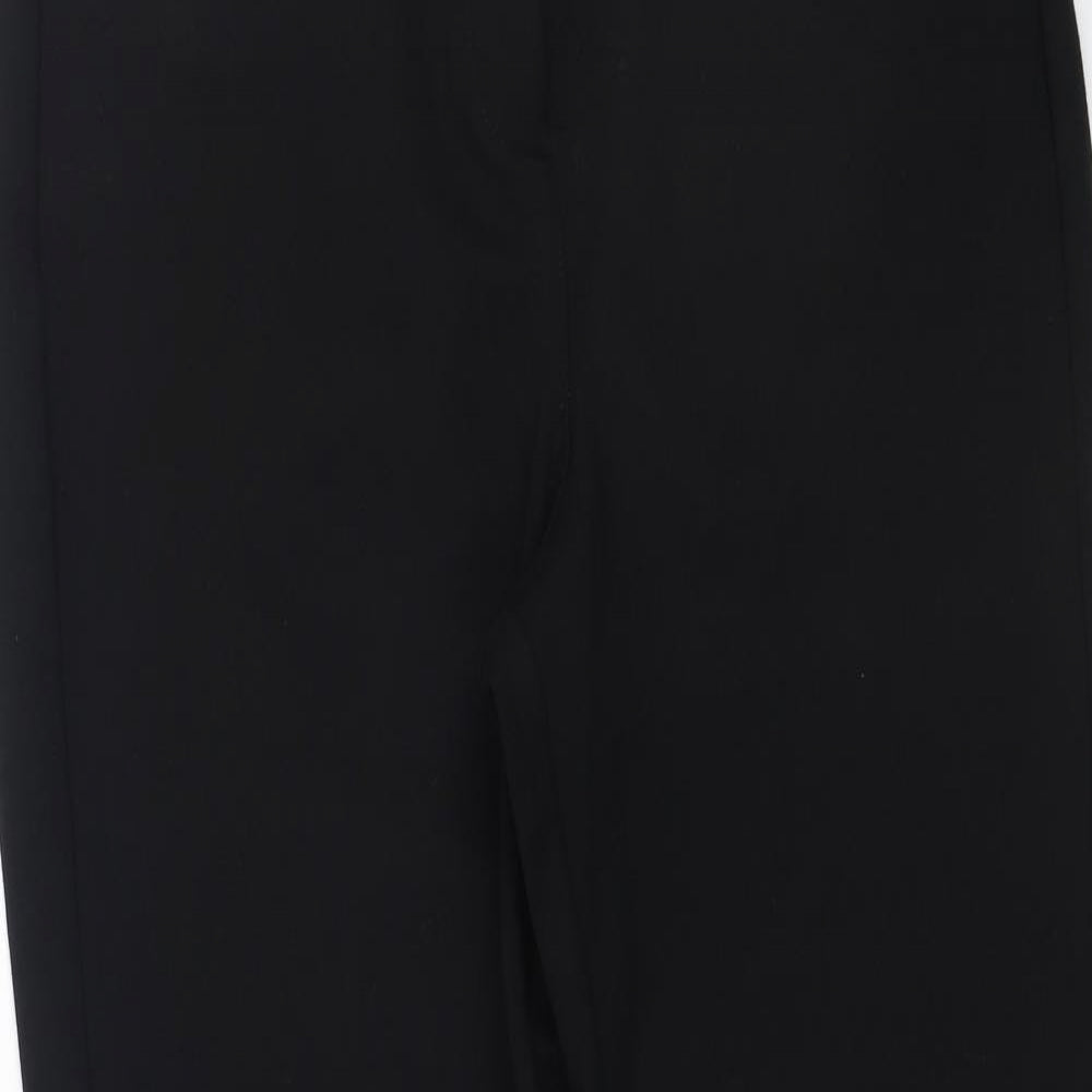 Dunnes Stores Womens Black  Nylon Trousers  Size 14 L26 in Regular