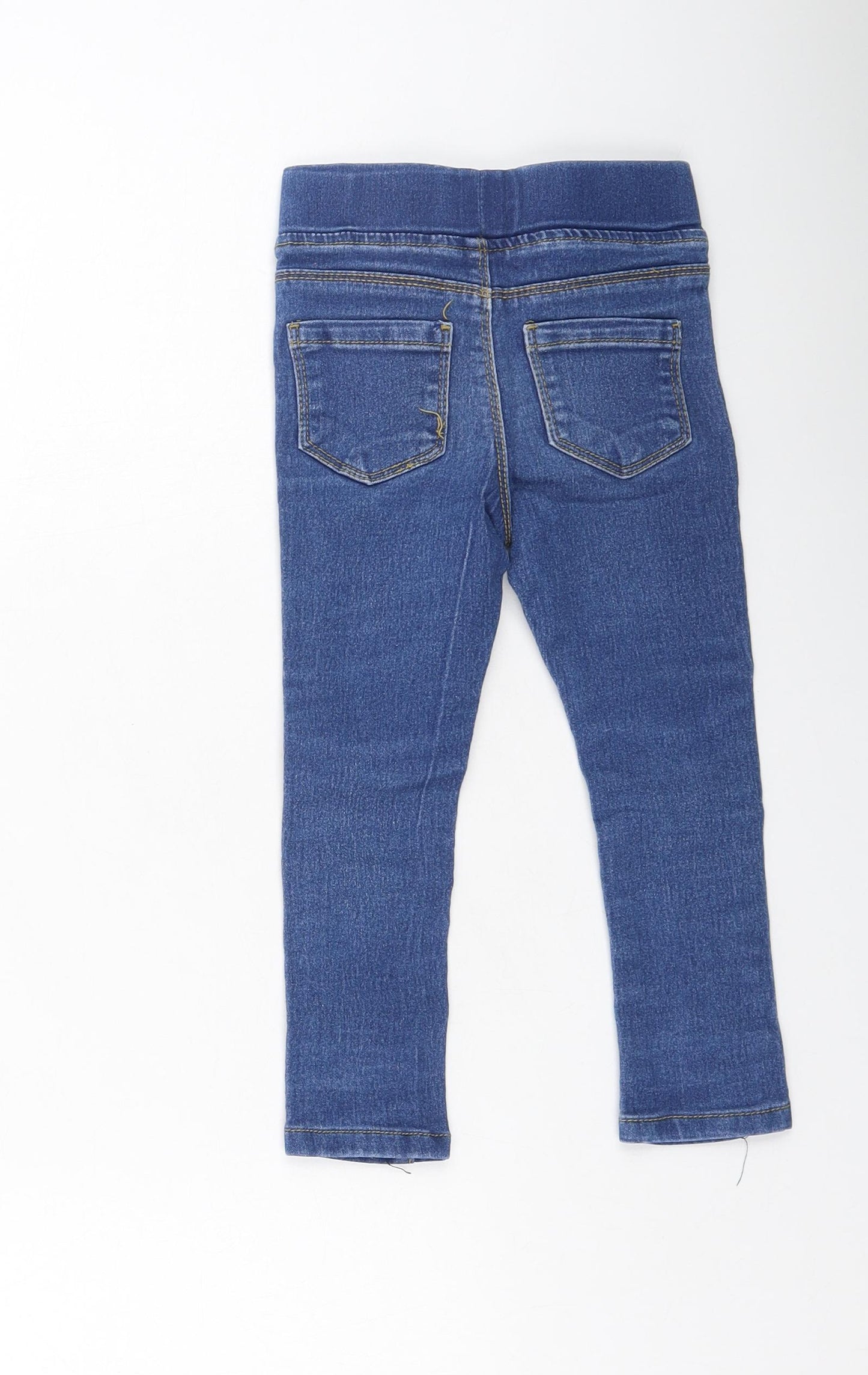 Pep&co  Girls Blue  Cotton Capri Jeans Size 18-24 Months