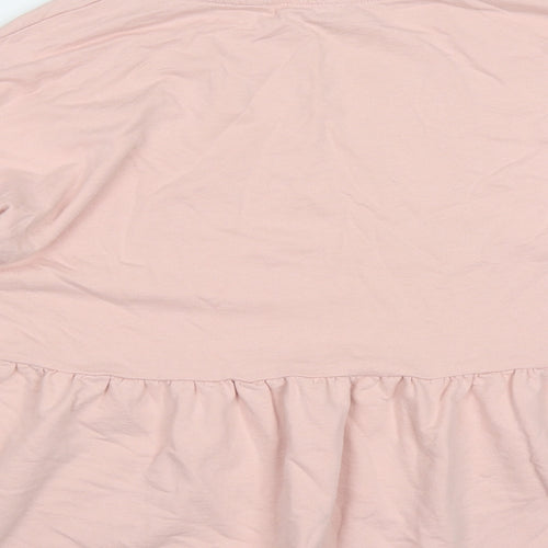 Matalan Womens Pink  Cotton Pullover Sweatshirt Size M