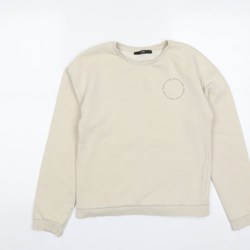 George Girls Beige  Cotton Pullover Sweatshirt Size 12-13 Years   - Kind Is Cool