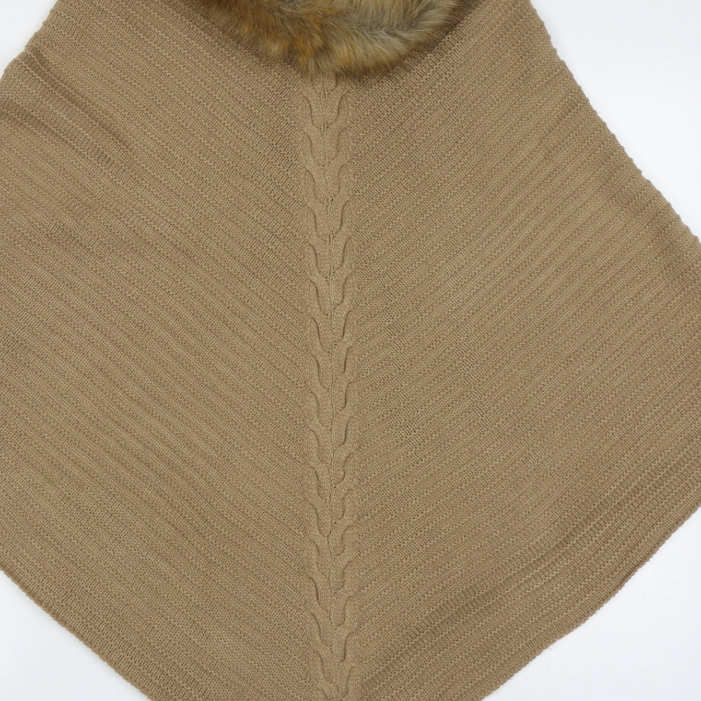 New Look Womens Brown    Poncho One Size
