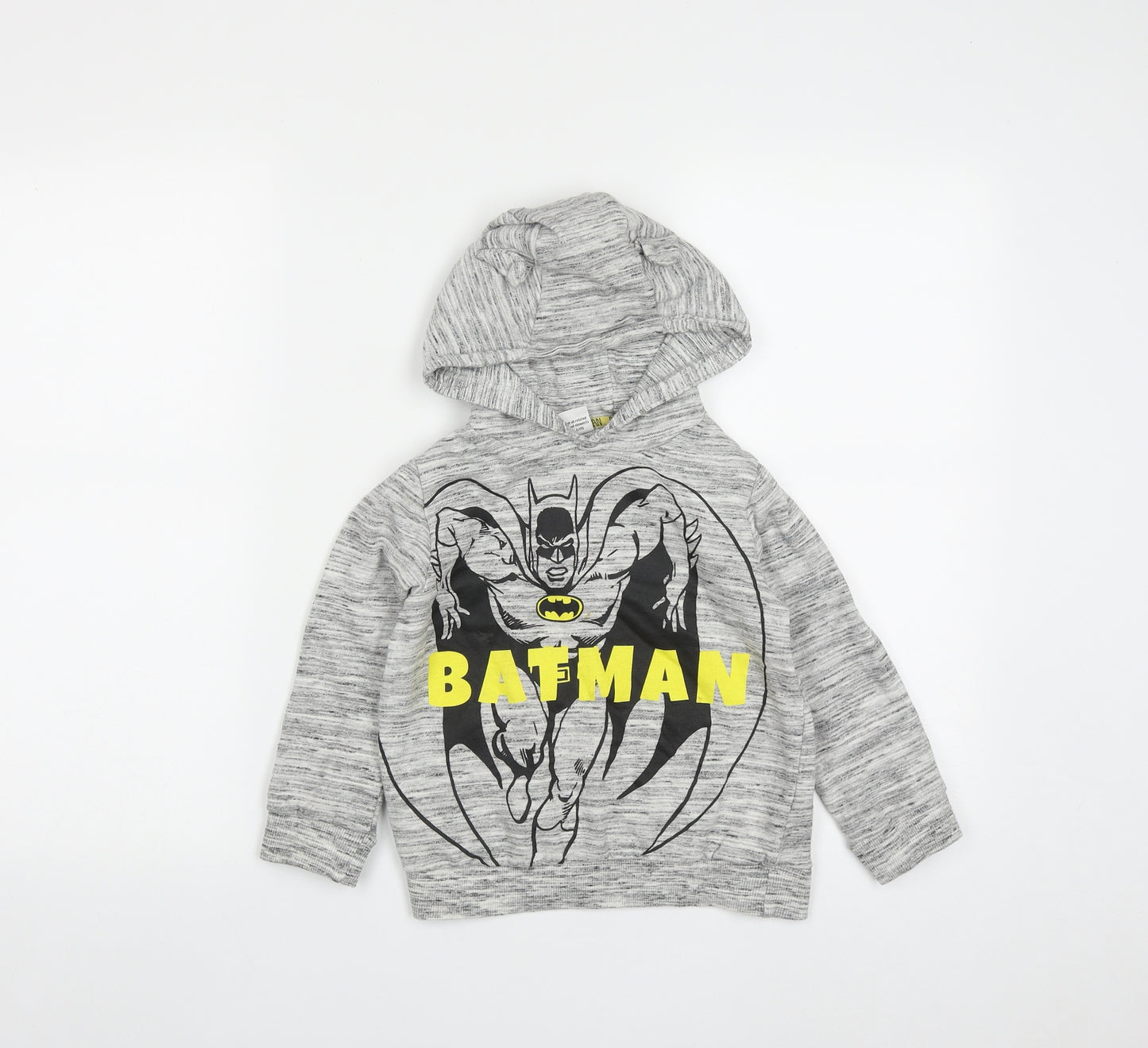 F&F Boys Green  Cotton Pullover Hoodie Size 6-7 Years   - Batman