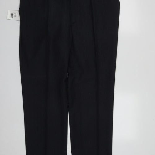 Wellington Mens Blue  Polyester Pedal Pusher Trousers Size 40 in L33 in Regular Zip