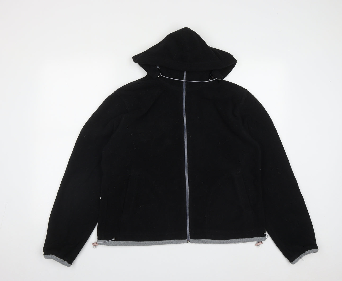 Giolli Mens Black   Jacket  Size XL  Zip - Detachable hood