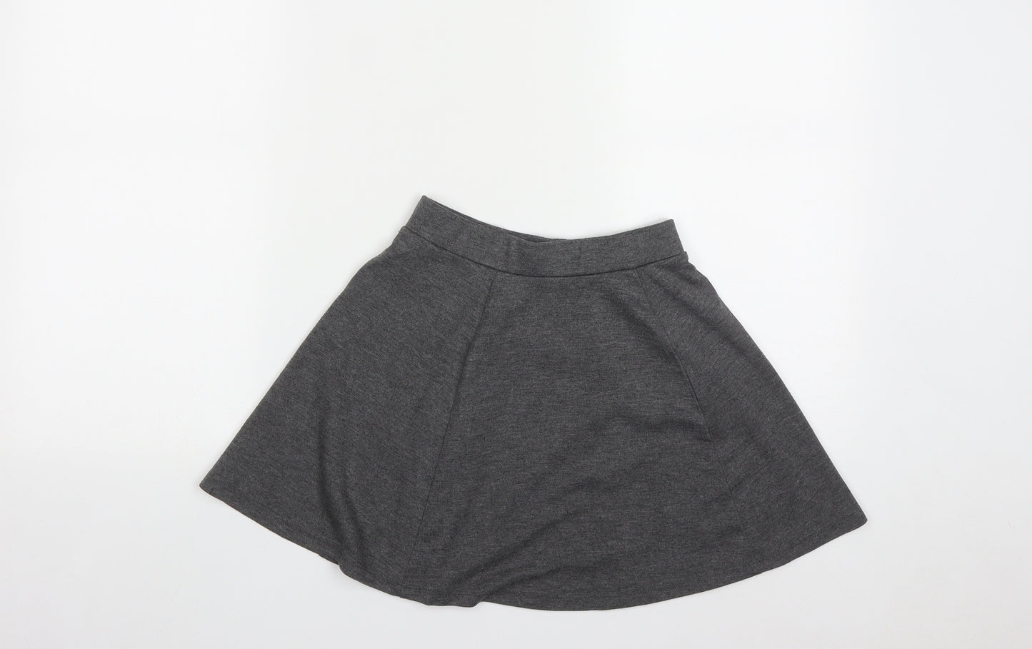 George Girls Grey  Polyester A-Line Skirt Size 8-9 Years  Regular