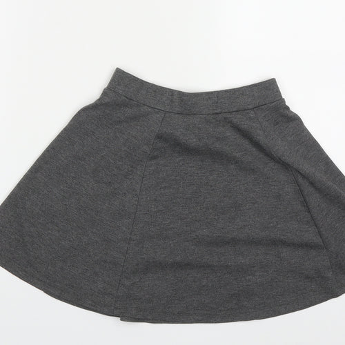 George Girls Grey  Polyester A-Line Skirt Size 8-9 Years  Regular