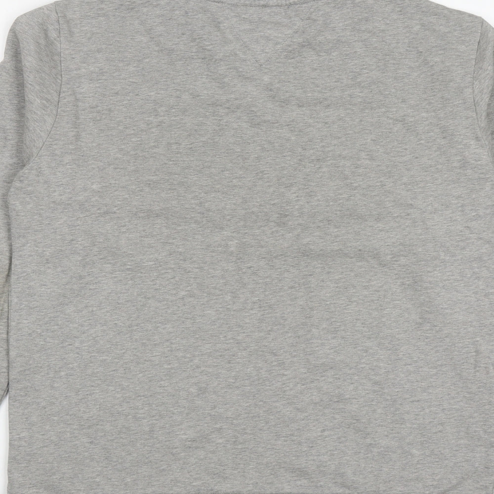 Tommy Hilfiger Boys Grey  Cotton Pullover Sweatshirt Size 16 Years