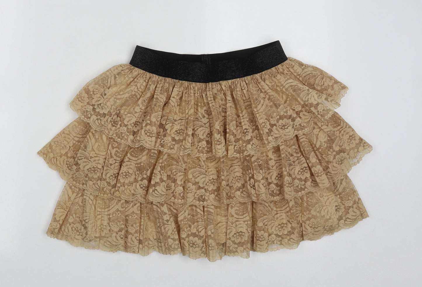 River Island Womens Gold  Polyester Tutu Skirt Size 8