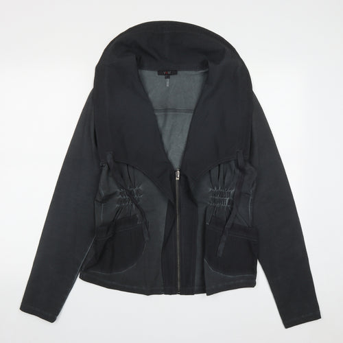 Yest Womens Black   Jacket  Size L  Zip