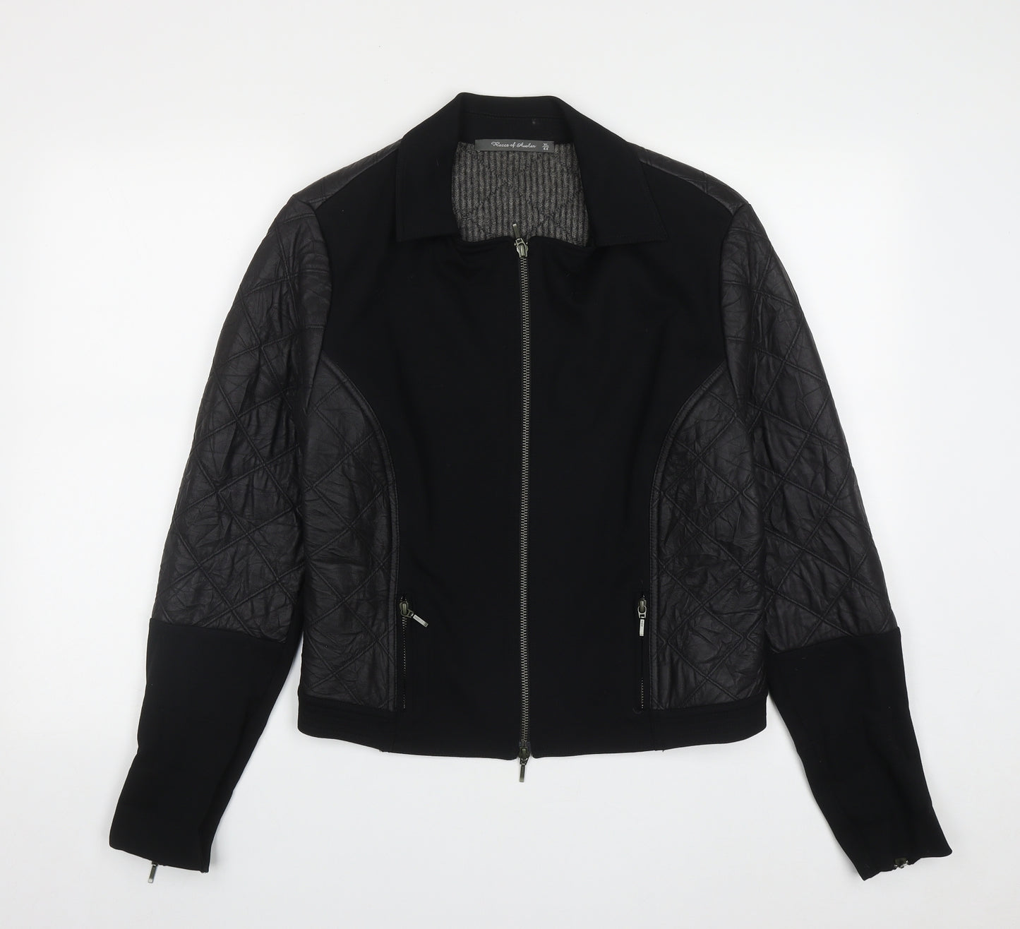 Roses of Aualon Womens Black   Jacket  Size XL  Zip