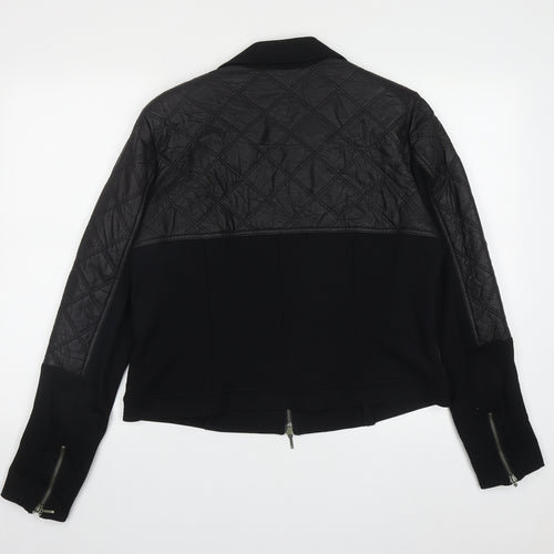 Roses of Aualon Womens Black   Jacket  Size XL  Zip