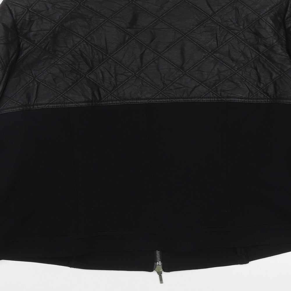 Roses of Aualon Womens Black   Jacket  Size XL  Zip