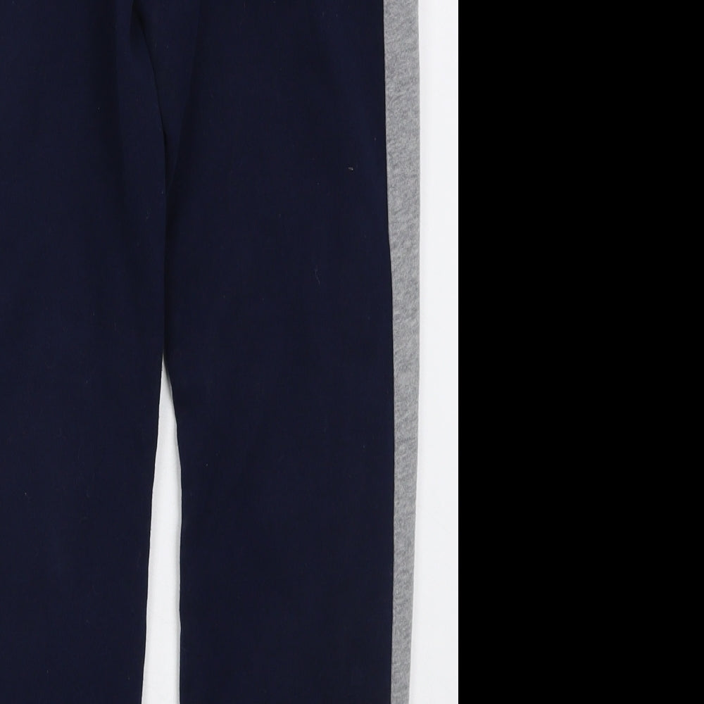 Dunnes Boys Blue  Cotton Sweatpants Trousers Size 10-11 Years  Regular Drawstring