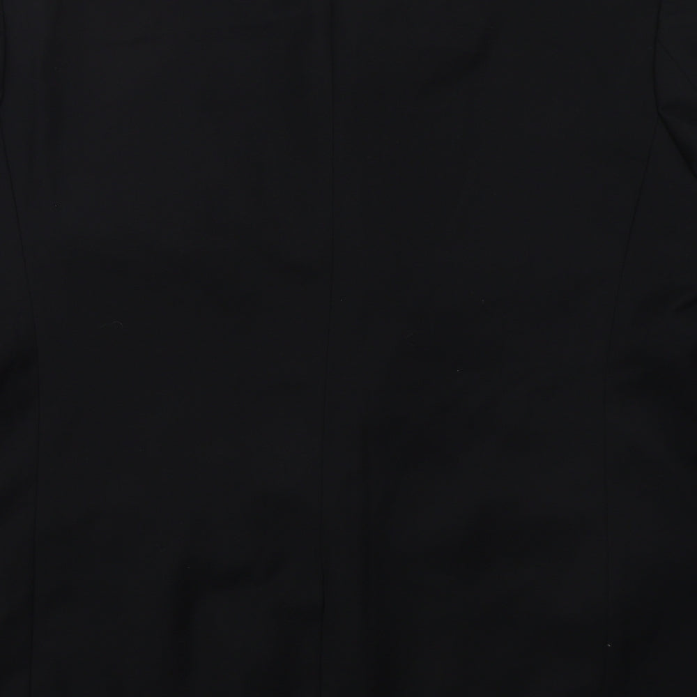 Burton Mens Black  Polyester Jacket Suit Jacket Size 46