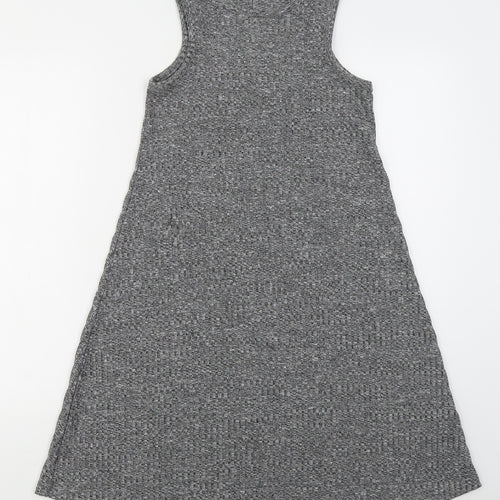 Innocence Womens Grey  Polyester Tank Dress  Size 8  Round Neck Pullover