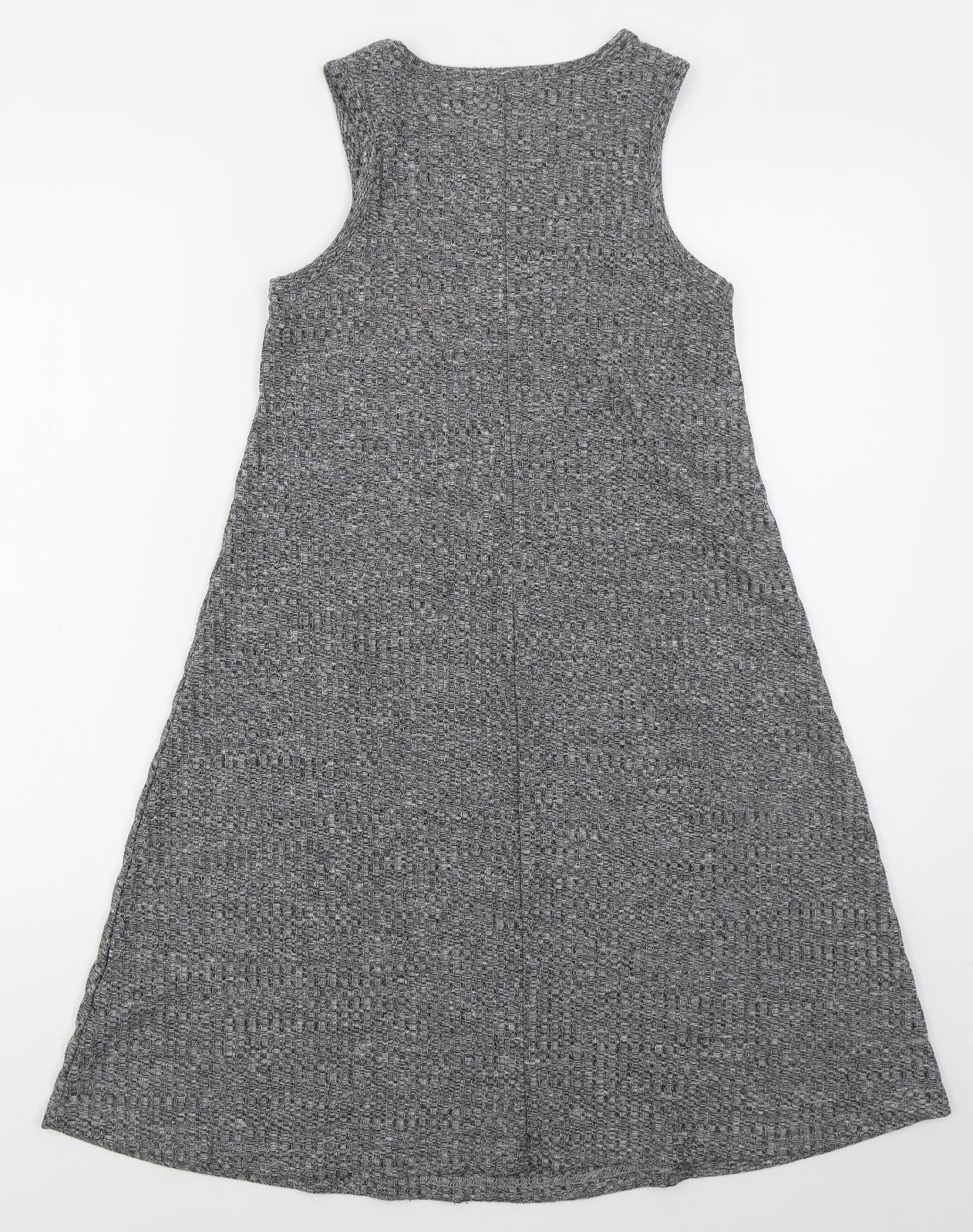 Innocence Womens Grey  Polyester Tank Dress  Size 8  Round Neck Pullover