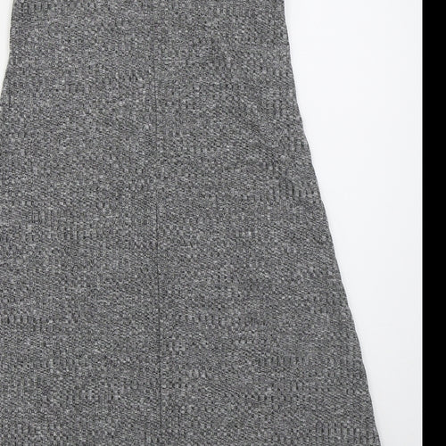 Innocence Womens Grey  Polyester Tank Dress  Size 8  Round Neck Pullover