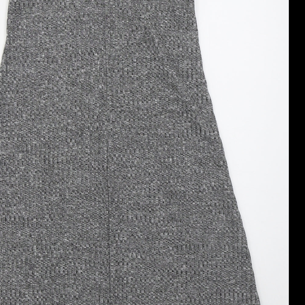 Innocence Womens Grey  Polyester Tank Dress  Size 8  Round Neck Pullover
