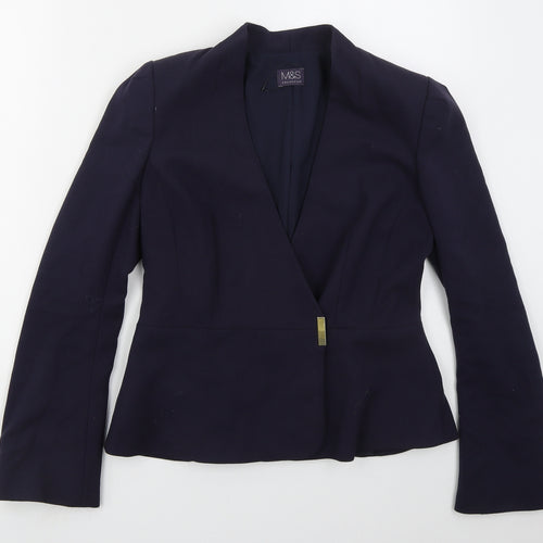 Marks and Spencer Womens Blue   Jacket  Size 10  Button