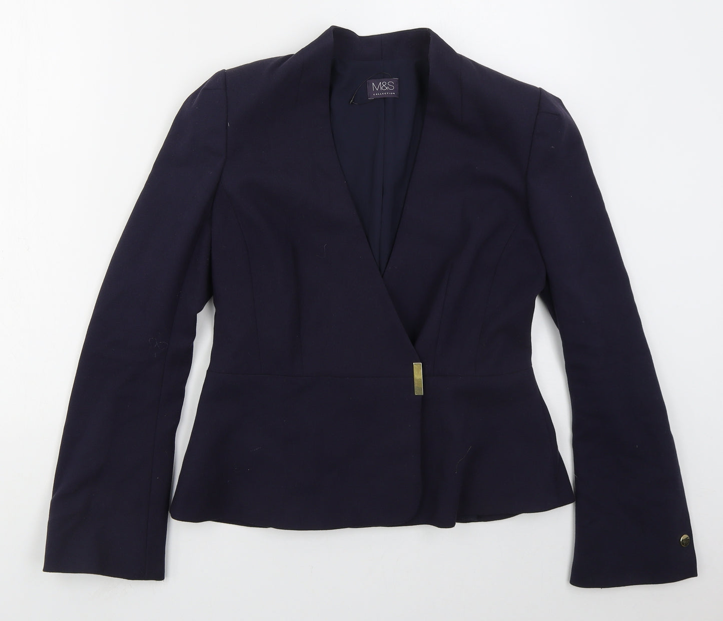 Marks and Spencer Womens Blue   Jacket  Size 10  Button