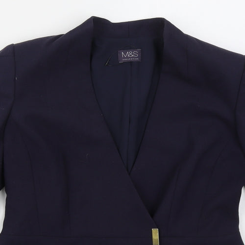 Marks and Spencer Womens Blue   Jacket  Size 10  Button