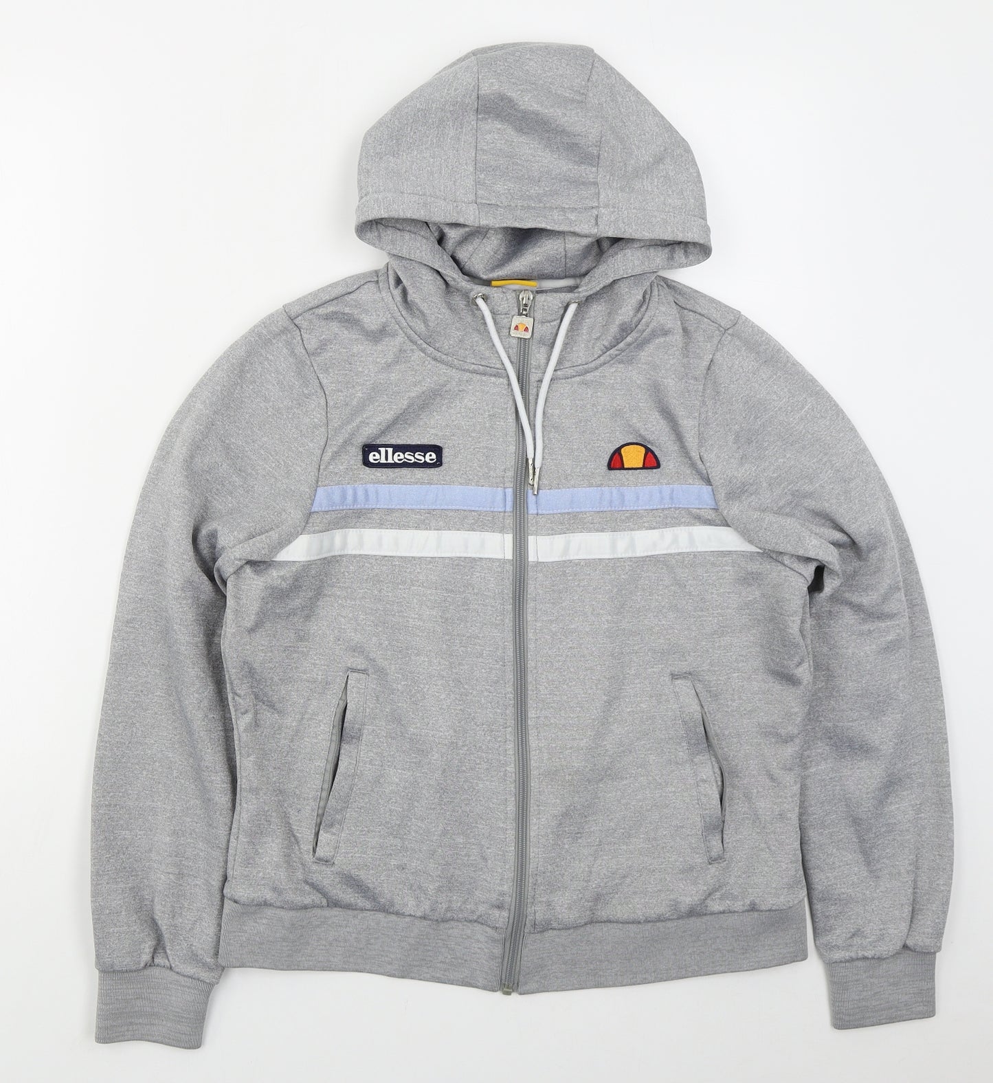 ellesse Womens Grey  Polyester Full Zip Hoodie Size 14  Zip