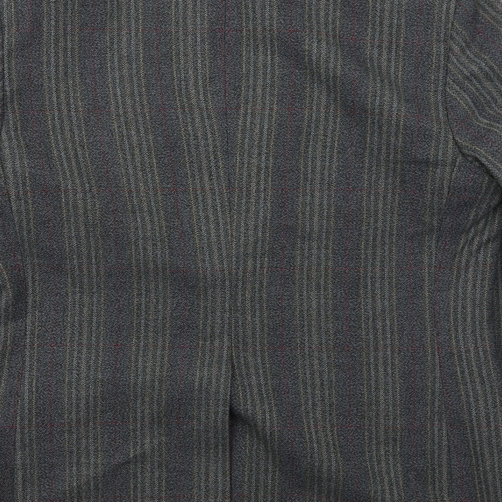 Vanderbilt Mens Grey Striped Wool Jacket Suit Jacket Size 38
