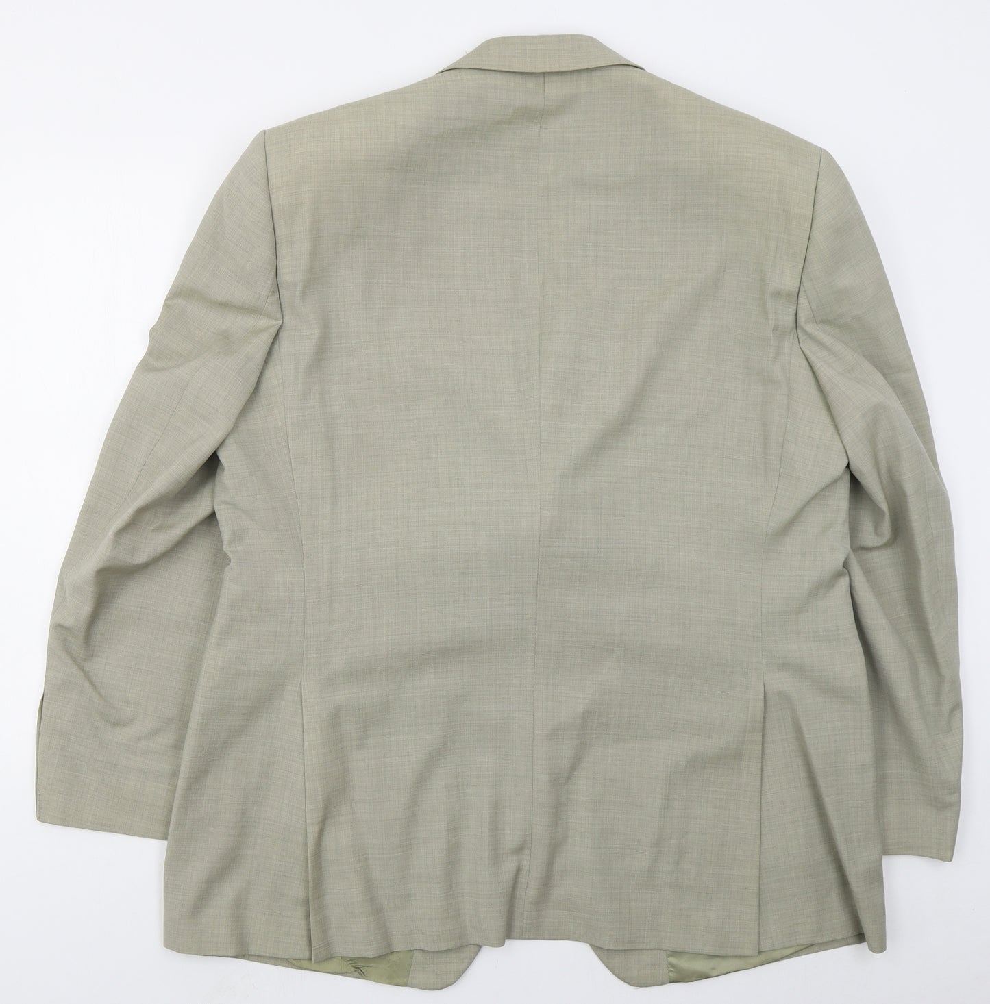 Magee Mens Beige  Wool Jacket Suit Jacket Size 46