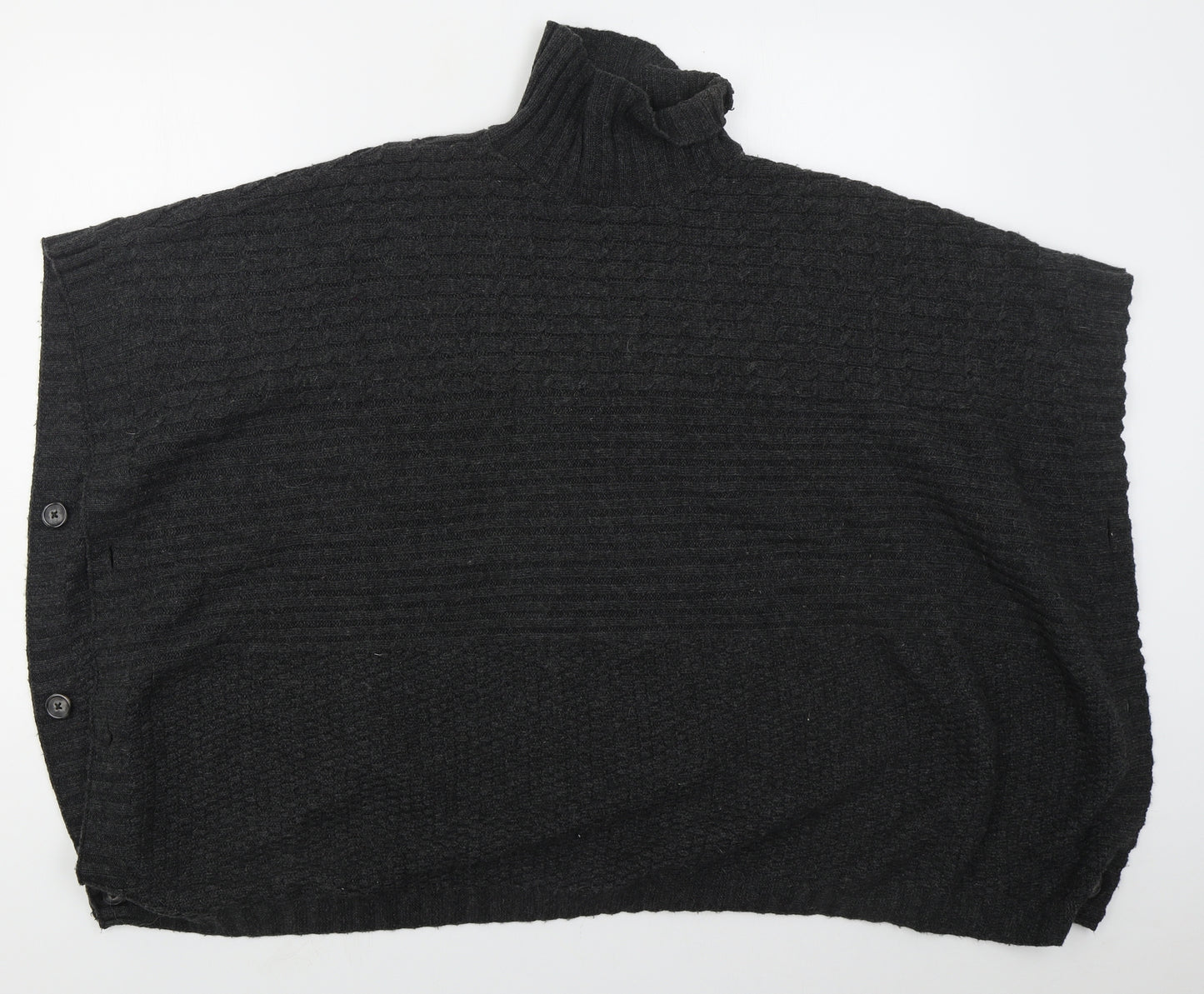H&M Womens Grey   Jacket Poncho Size S