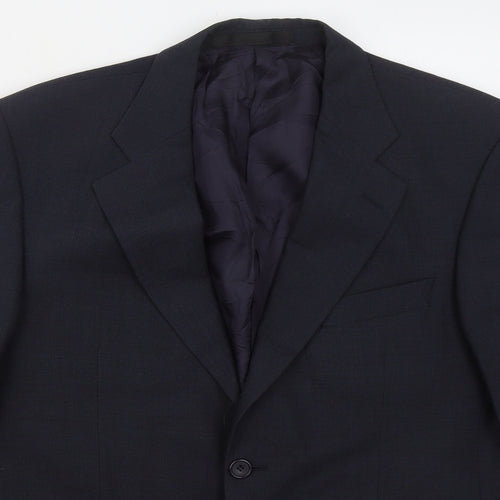 Marks and Spencer Mens Blue  Wool Jacket Suit Jacket Size 40