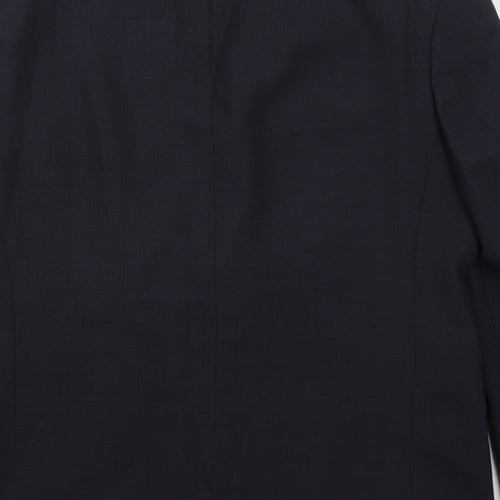 Marks and Spencer Mens Blue  Wool Jacket Suit Jacket Size 40