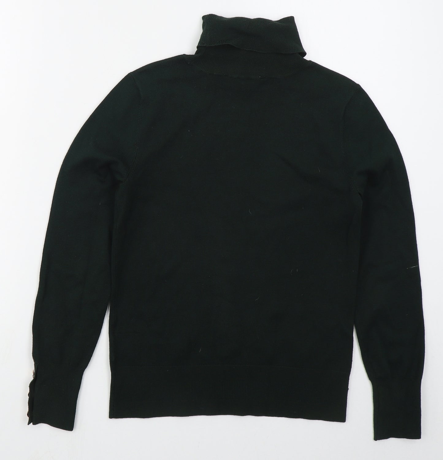 Dorothy Perkins Womens Green Roll Neck  Viscose Pullover Jumper Size 4