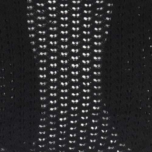 New Look Womens Black V-Neck  Cotton Cape Jumper Size 10