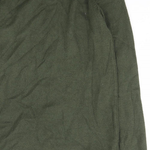 Dorothy Perkins Womens Green Scoop Neck  Viscose Pullover Jumper Size S