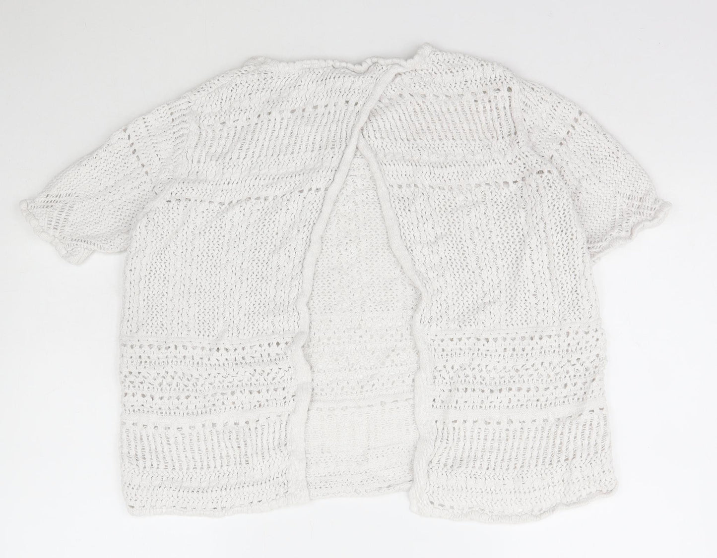 George Womens Ivory Scoop Neck  Cotton Pullover Jumper Size 18