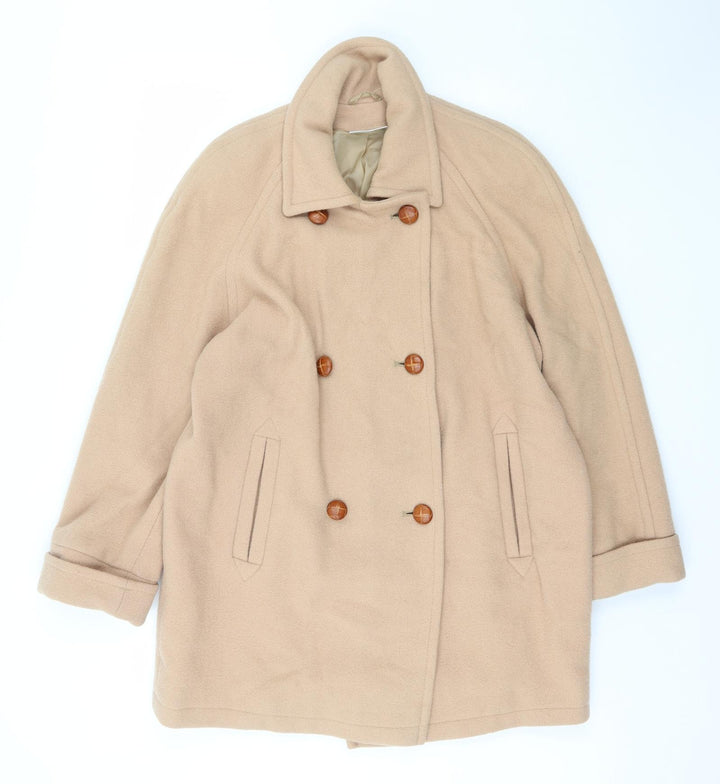 Imagination Womens Beige Jacket Size L Button