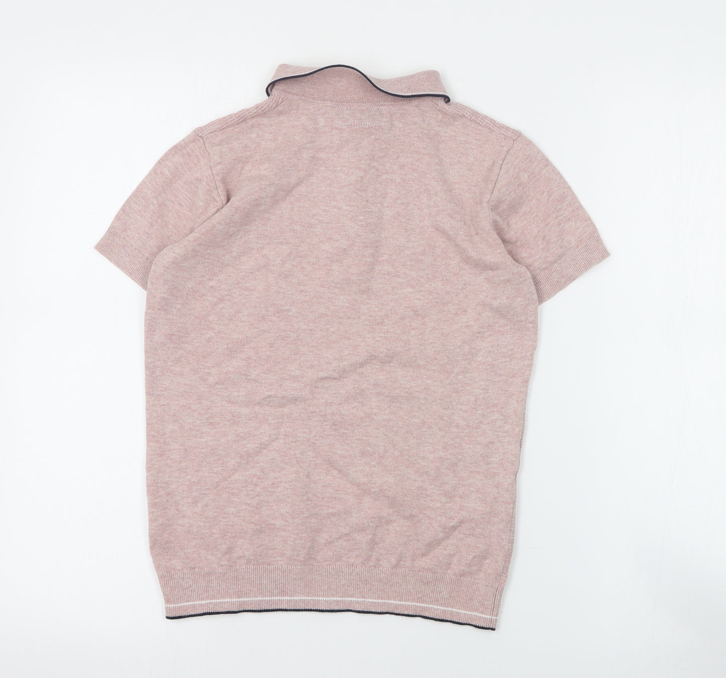 NEXT Boys Red  Cotton Basic Polo Size 11 Years Collared Button