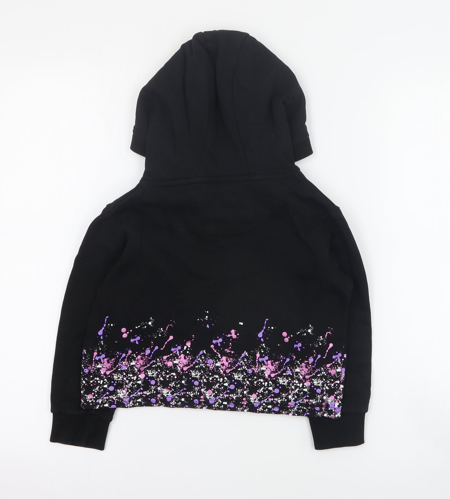 Sonneti Girls Black  Cotton Pullover Hoodie Size 5-6 Years  Pullover - Cropped