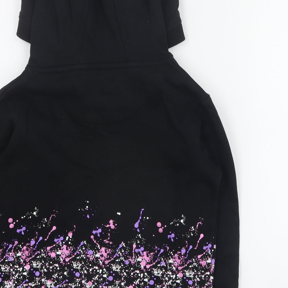 Sonneti Girls Black  Cotton Pullover Hoodie Size 5-6 Years  Pullover - Cropped