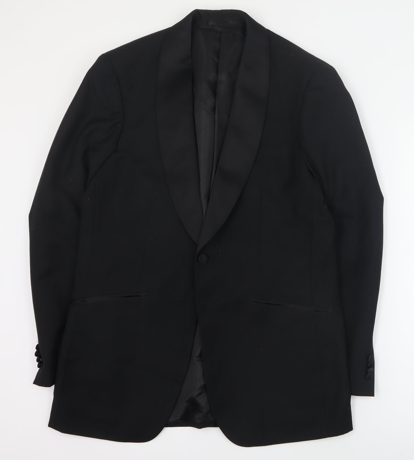 Alexander Dobell Mens Black  Polyester Jacket Suit Jacket Size M
