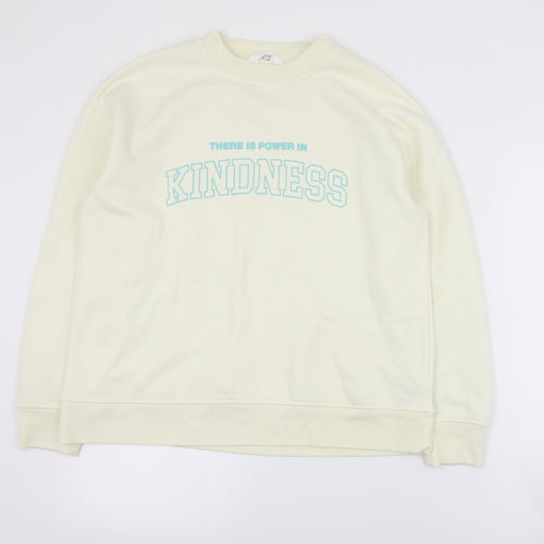 Primark Womens Ivory  Polyester Pullover Sweatshirt Size S  Pullover