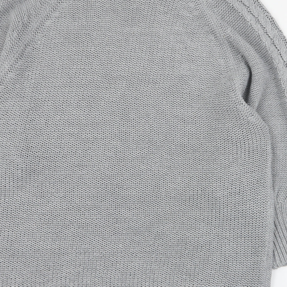 Pep&Co Womens Grey  Acrylic Jumper Dress  Size XL  Round Neck Pullover