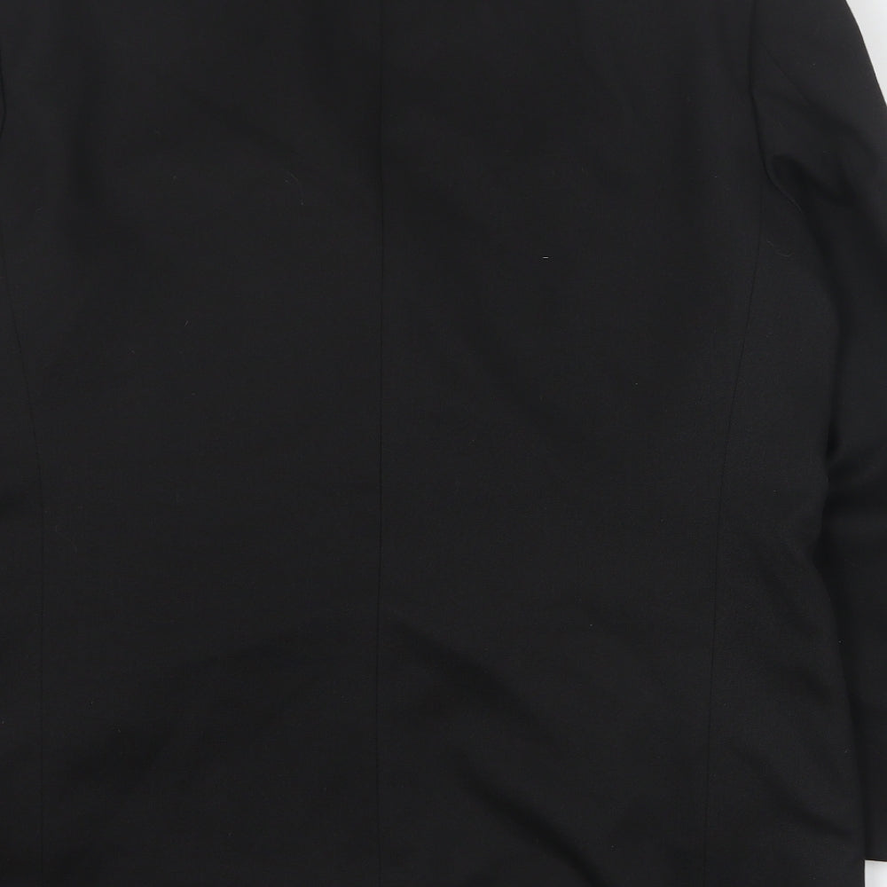 Canada Mens Black  Polyester Jacket Suit Jacket Size M