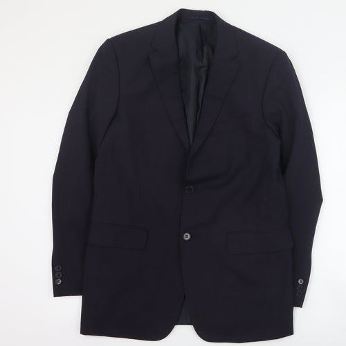 Karl Jackson Mens Blue  Polyester Jacket Suit Jacket Size M